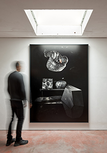 Sandro Steudler, Disco Ball, 2024. Photograph, Performance for the camera, Fine Art Print onto Hahnemühle Photo Rag Baryta (waxed), 215 × 160 cm
